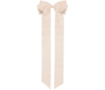 Pink Long Embellished Bow Hair Clip