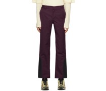 Burgundy Processing Trousers