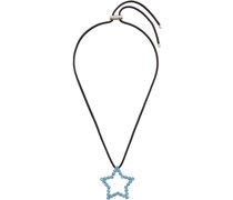 SSENSE Exclusive Black & Blue Star Necklace