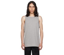 Gray Scoop Neck Tank Top