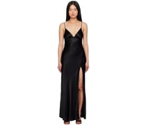 Black Ren Split Maxi Dress