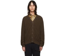 Brown Buttoned Cardigan