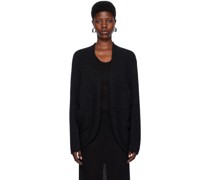 Black Horizontal Cardigan