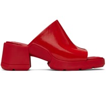 Red Clarin Mule Sandals