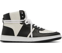 White & Black Pillar Destroyer High Sneakers