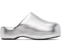 Silver Bubble Clogs