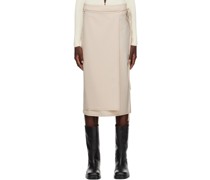 Beige Emmy Midi Skirt