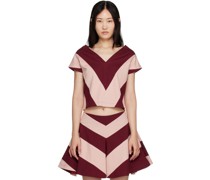 Burgundy & Pink Jack Top