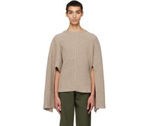 Beige Cape Sweater