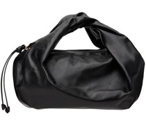 Black Tumble Leather Bag