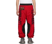 Red & Black Shell Sweatpants