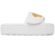 White Medusa Platform Slippers