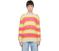 Pink & Yellow Striped Sweater