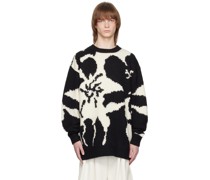 Black & White Crewneck Sweater