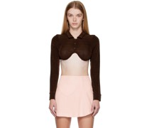 Brown Underwire Polo