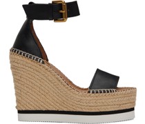 Black Glyn Espadrille Wedges