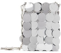 Silver Sparkle Discs Mini Bag