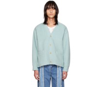 Blue Buttoned Cardigan