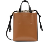 Brown & Black Small Museo Tote