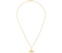 Gold Mini Bas Relief Necklace