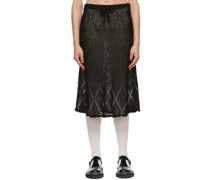 Black Carla Midi Skirt