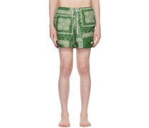 Green Bandana Swim Shorts