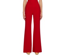 Red Bootcut Trousers