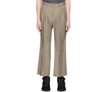 Brown Blur Trousers