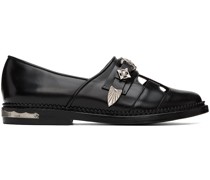 SSENSE Exclusive Black Cutout Loafers