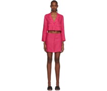 Pink Elton Blazer & Miniskirt Set