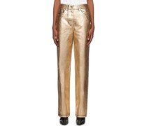 Gold Coated Jeans