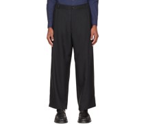 Black Tucked Trousers