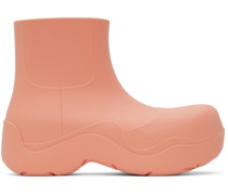 Pink Puddle Ankle Boots