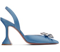 Blue Begum Slingback Heels