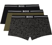 Three Pack Multicolor Bold Boxers