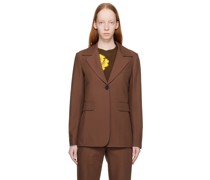 Brown Boxy Blazer