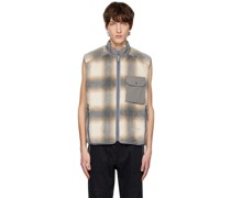 Gray Boa Vest
