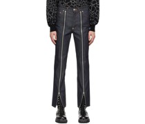 Indigo Zip Jeans