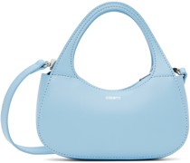 Blue Micro Baguette Swipe Bag