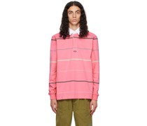 Pink Striped Rugby Polo