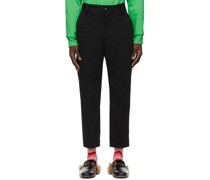 SSENSE Exclusive Jeremy O. Harris Black Twill Cropped Trousers