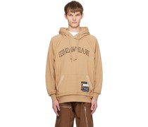 Tan Embroidered Hoodie