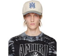 Biege & Blue 'MA' Cap