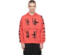 Red Cotton Hoodie