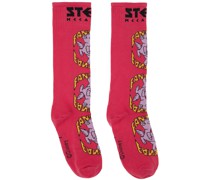 Pink Fantasia Pegasus Socks