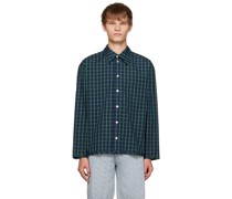 Navy Check Shirt