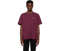 Burgundy Embroidered T-Shirt