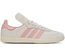 Off-White & Pink Samba Sneakers