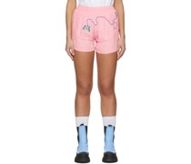 Pink Cupro Shorts