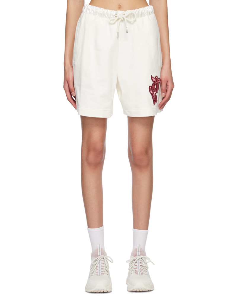 Moncler Damen White Oversized Shorts